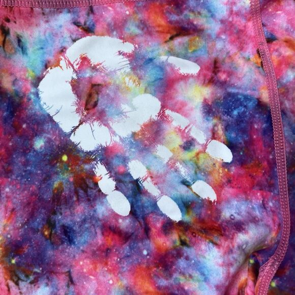 Feed Me Fight Me Ankle Leggings Size Medium Galaxy Chalk Print CrossFit Pants - Picture 4 of 12